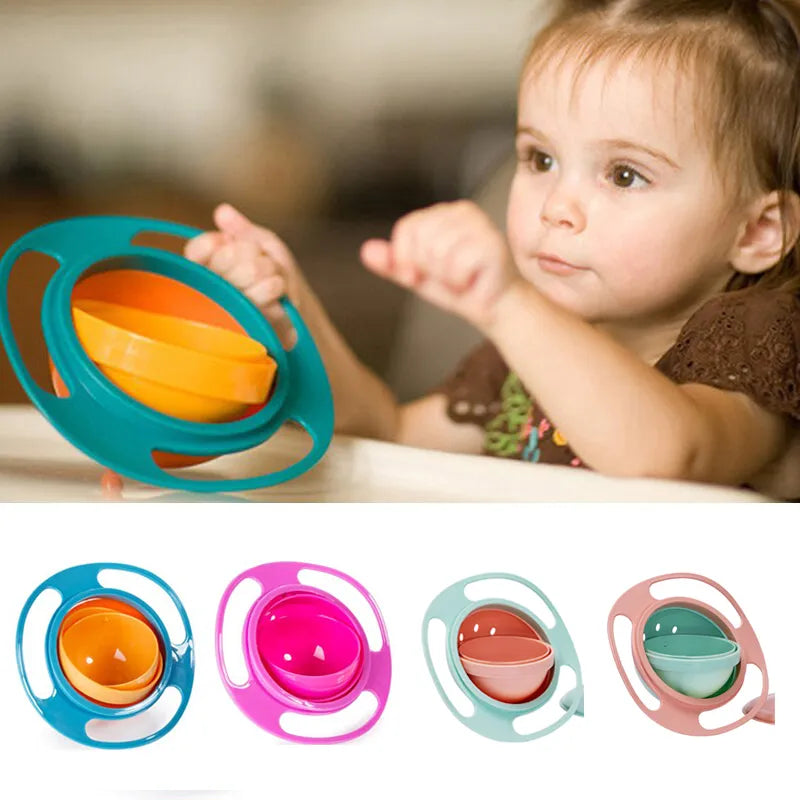 Playful Gyro 360° Bowl - The Spill-Proof, Balance Mealtime Toy for Toddlers