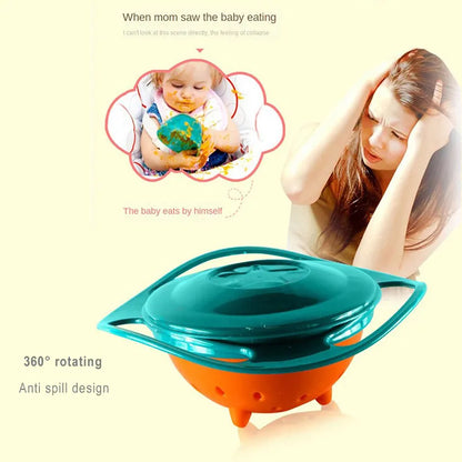 Playful Gyro 360° Bowl - The Spill-Proof, Balance Mealtime Toy for Toddlers