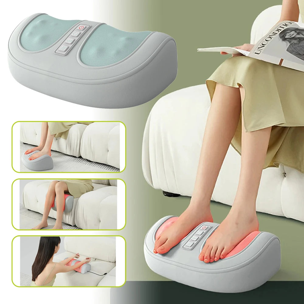 Electric Foot Massager Hot Compress Shiatsu Deep Kneading